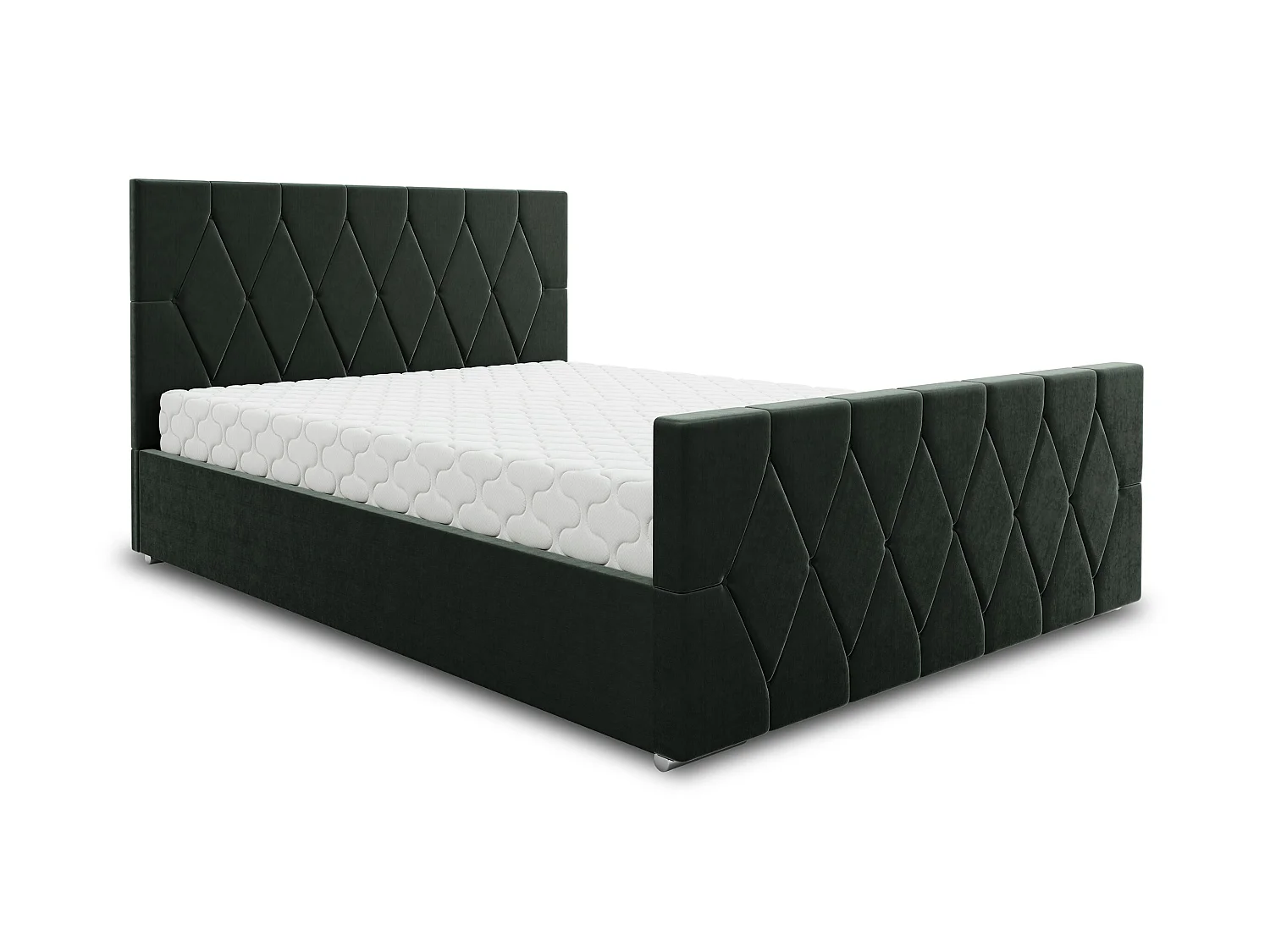 Polsterbett ADA 140x200 Itaka 27 mit Kopfteile, gepolstertes, - Matratze und mit Aufbewahrung unter Bett
