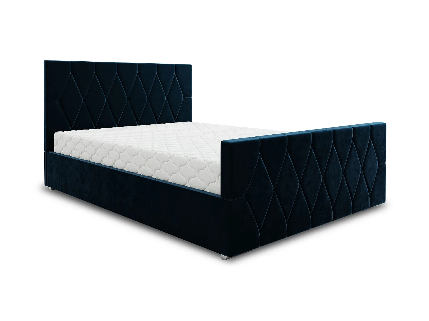Polsterbett ADA 140x200 Itaka 11 mit Kopfteile, gepolstertes, - Matratze und mit Aufbewahrung unter Bett