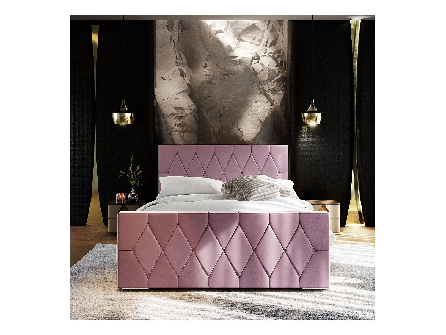 Łóżko tapicerowane ADA 90x200 Itaka 38