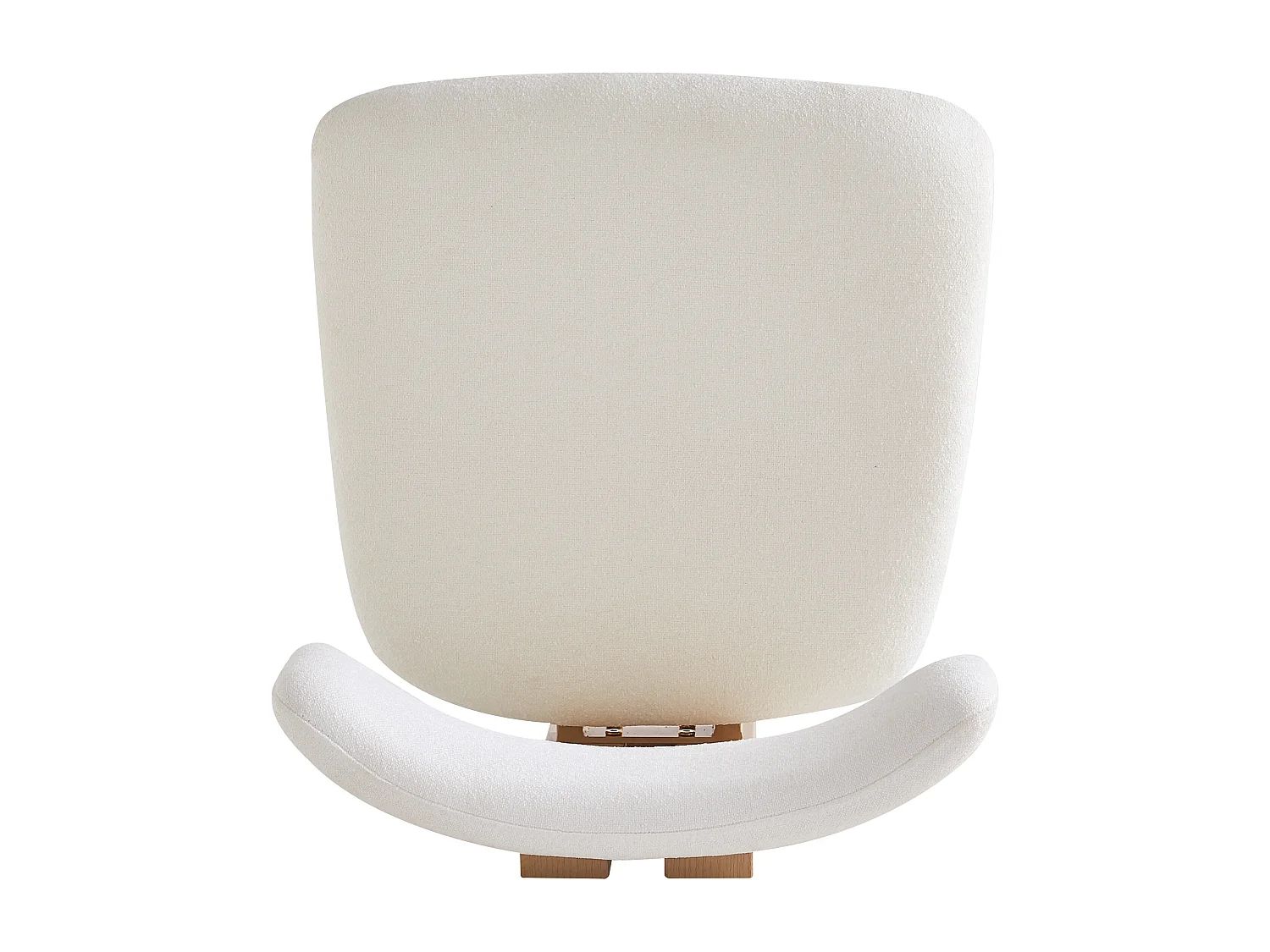 Lot de 2 Chaises de salle à manger - 45.8×54×79 chaise en tissu et Métal, Blanc