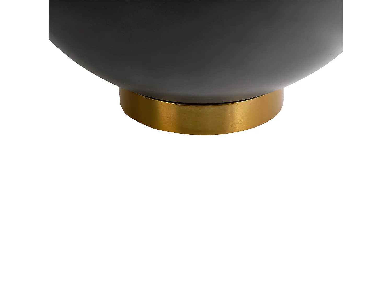 Tavolino da caffè NADINE Ceramica Nero con contenitore