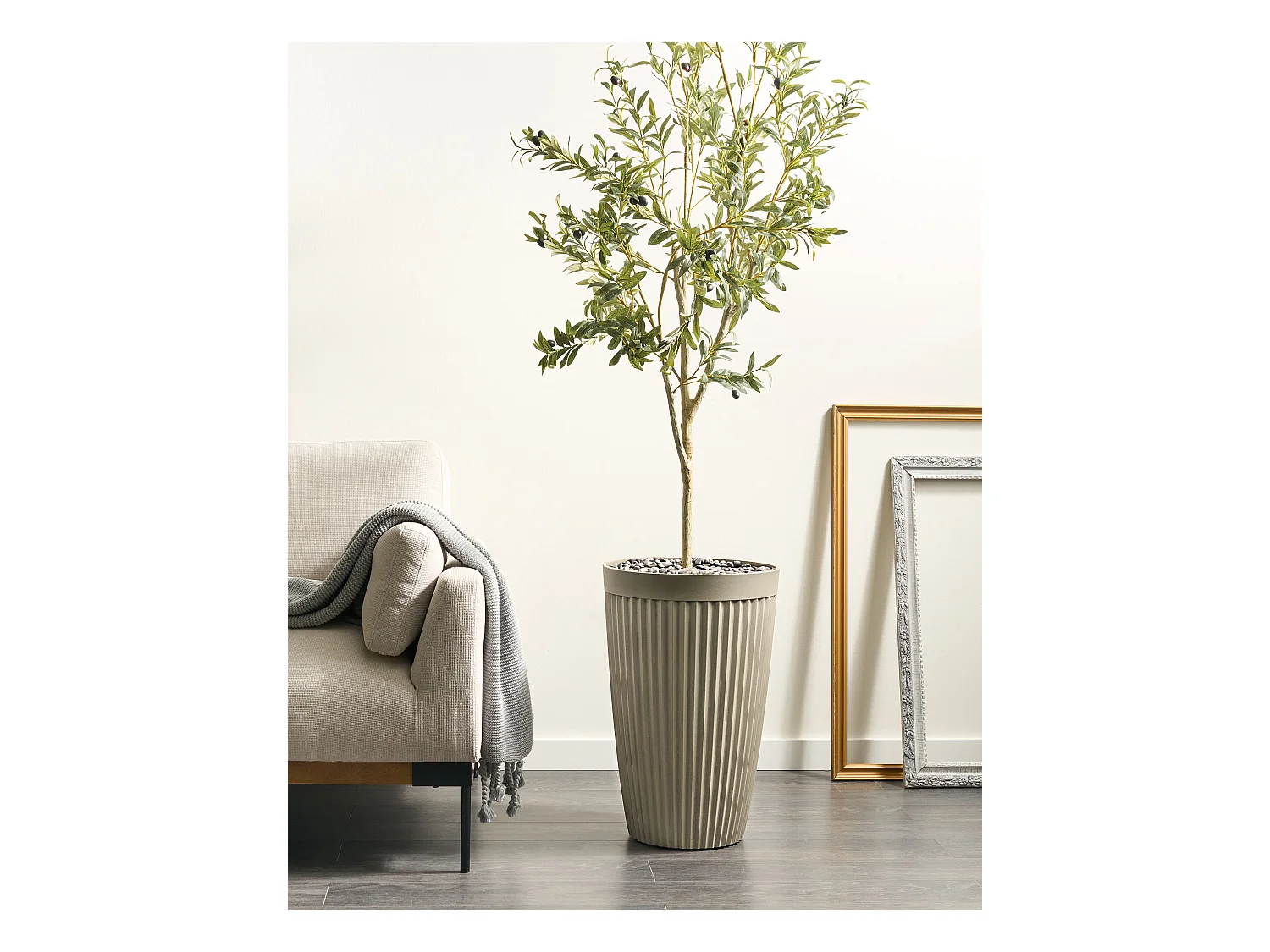 Cache-pot KOLA 39 cm Beige