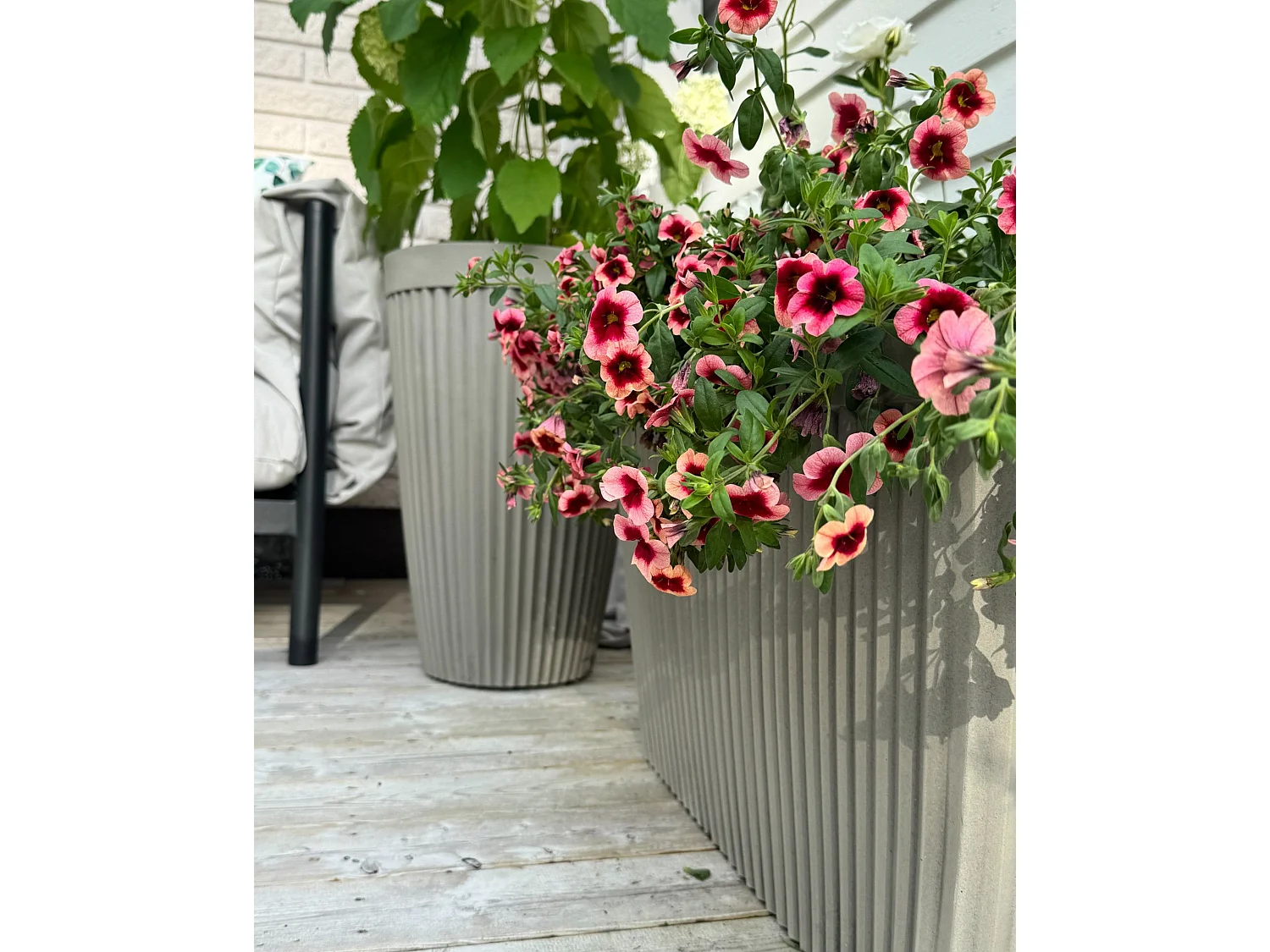 Blumenkübel KOLA Kunststoff 39 cm Beige
