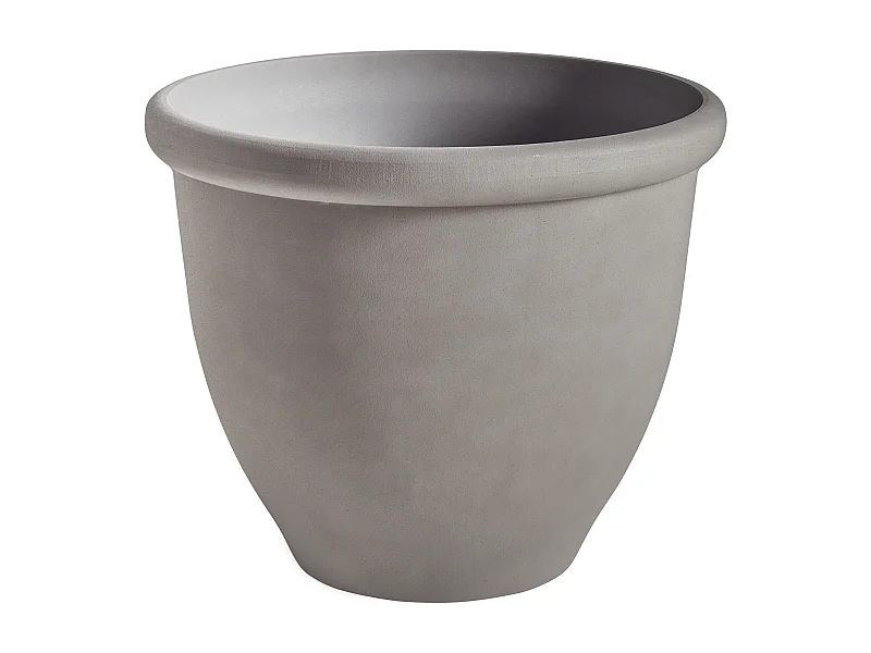 Blumenkübel TESALIA Kunststoff 49 cm Grau
