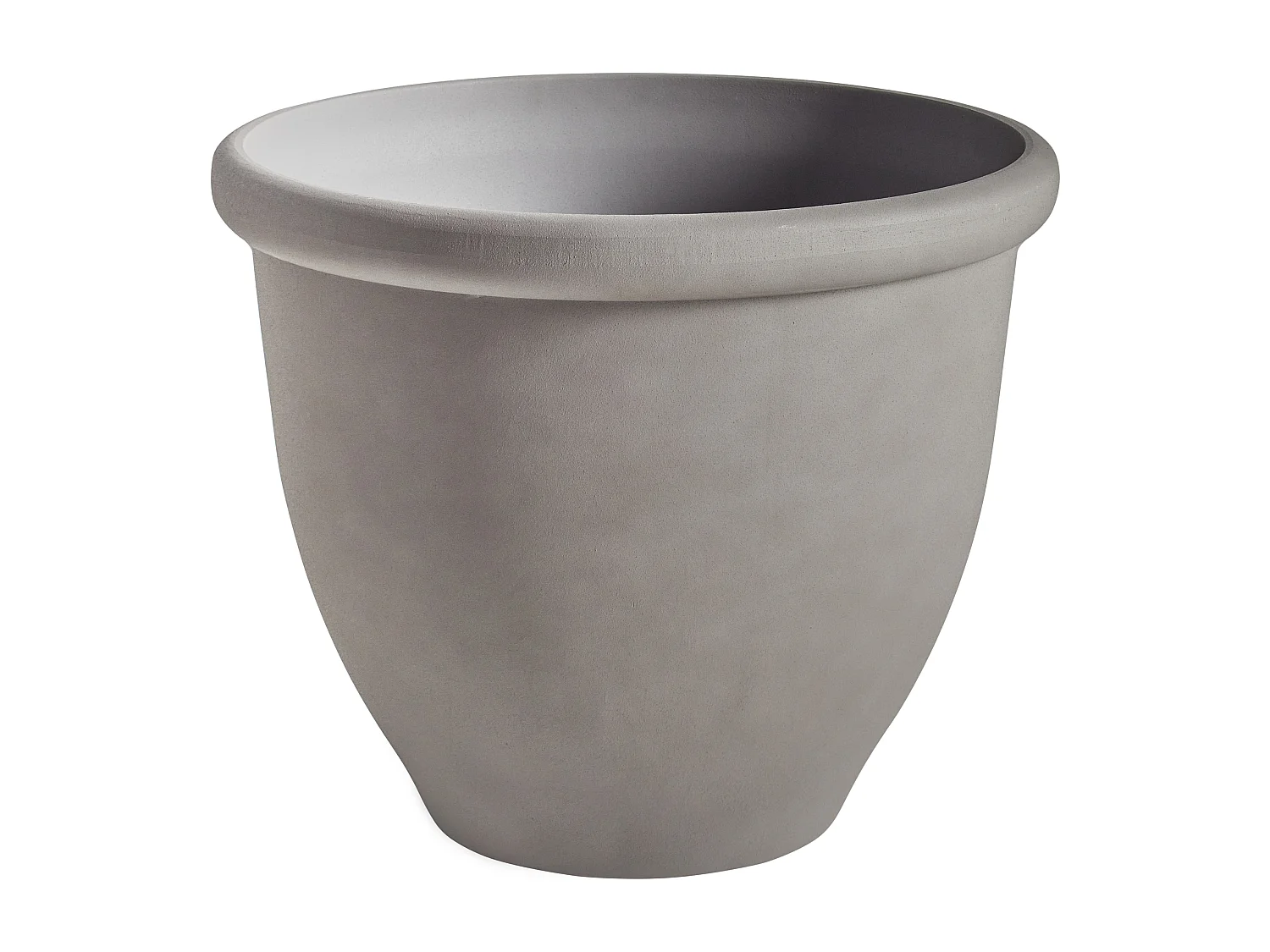 Blumenkübel TESALIA Kunststoff 49 cm Grau