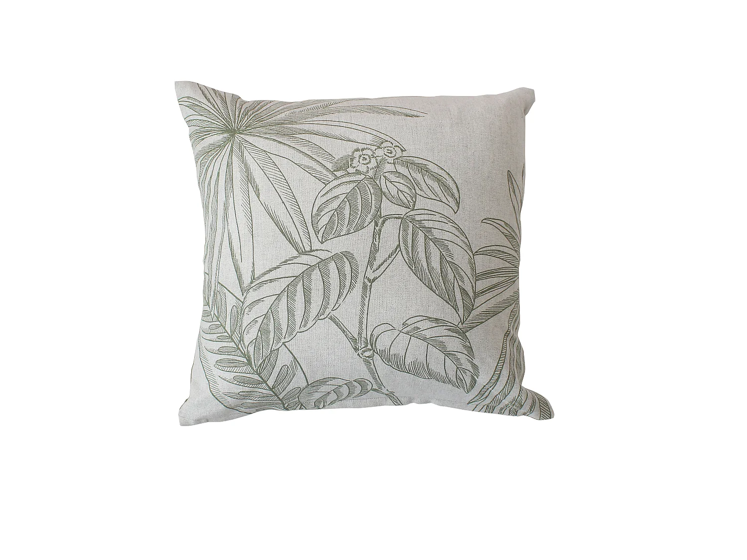Lot de 2 Coussins déhoussables, carré 40x40cm, Multicouleur, Motif Jungle Tropical, Collection Mambo, CMADECO - Multicouleur