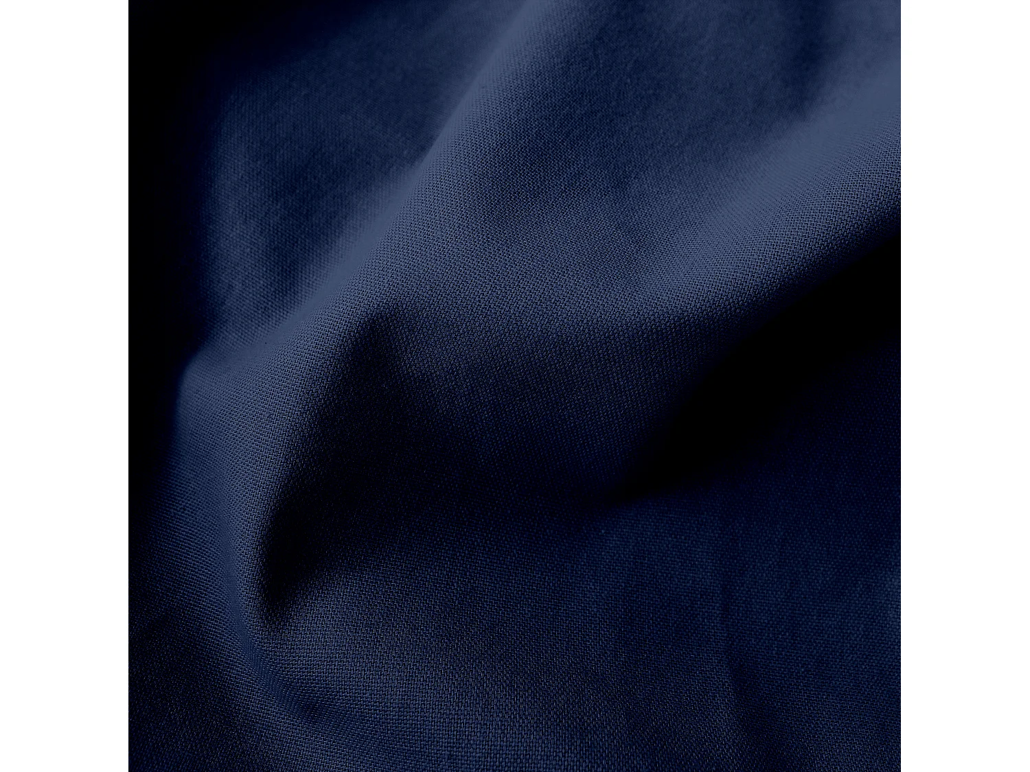 Lot de 2 coussins bohème, rectangulaire 50x70 cm, bleu marine, 100% coton, collection Panama