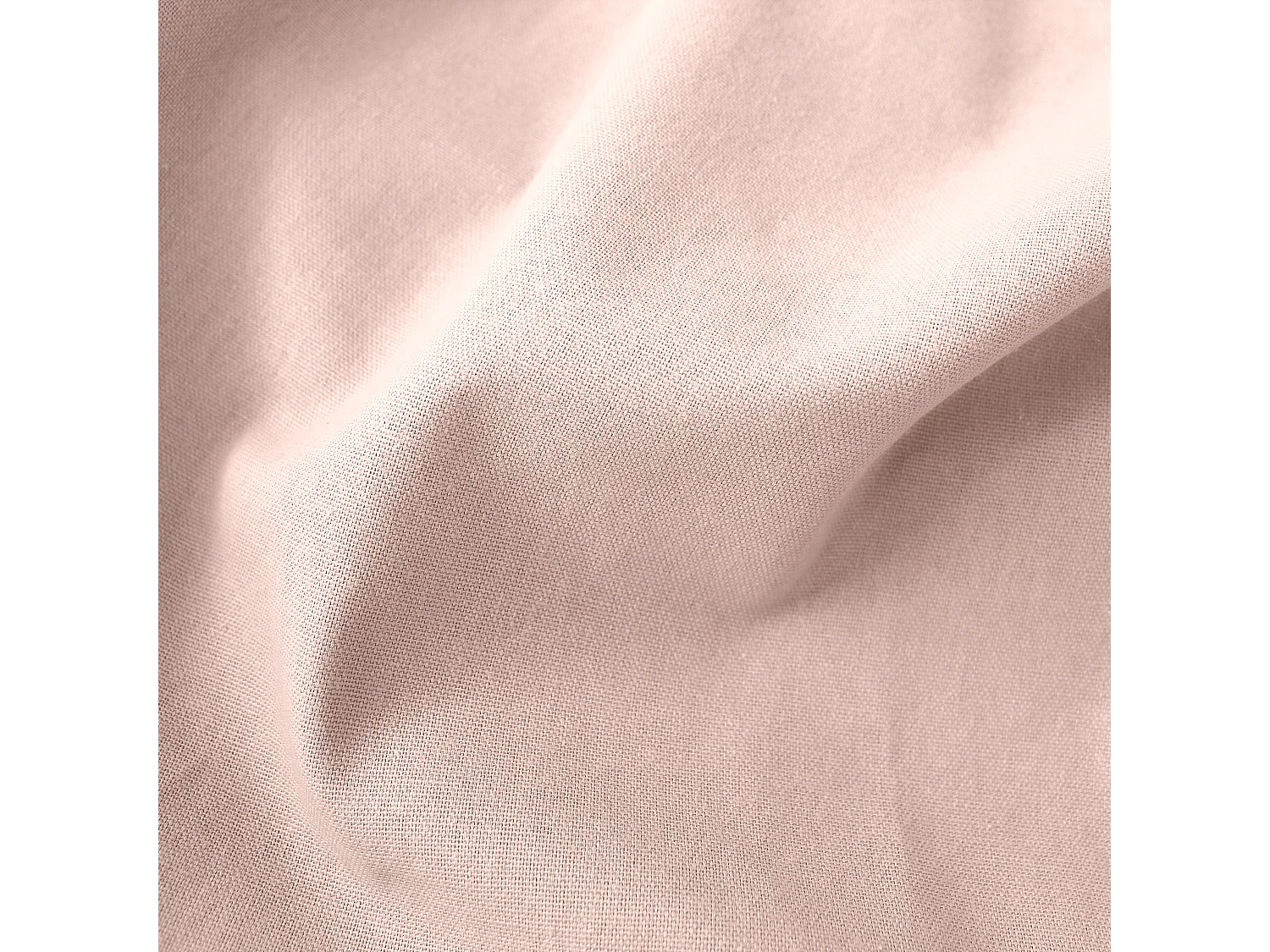 Lot de 2 Coussins déhoussables, carré 60x60cm, 100% coton, Collection Panama, CMADECO - Rose