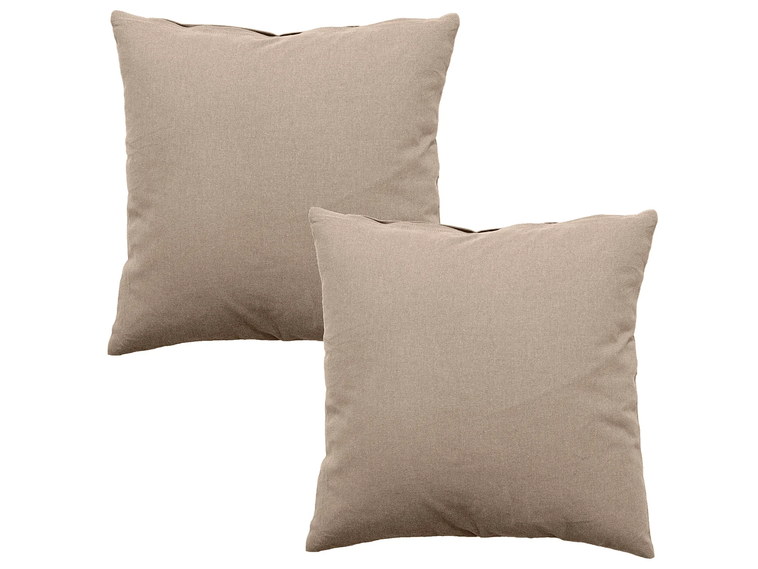Set van 2 afneembare kussenhoezen, vierkant 60x60cm, naturel beige, 100% katoen, Panama collectie