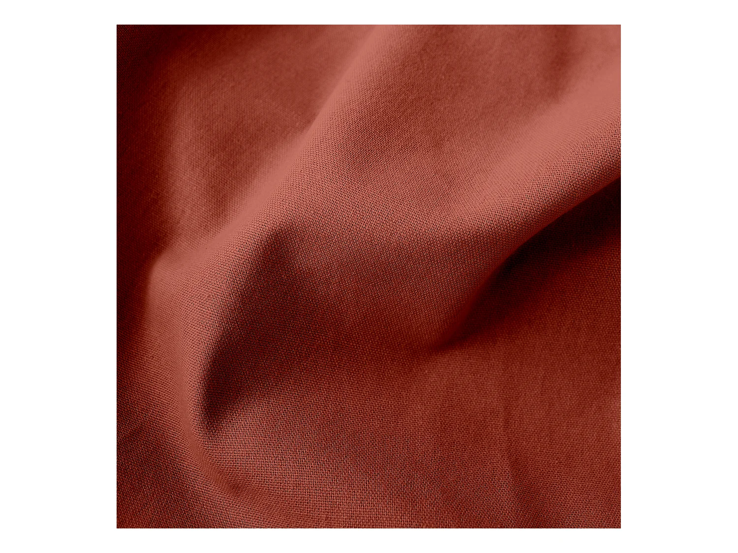 Set van 2 afneembare kussenhoezen, vierkant 60x60cm, terracotta, 100% katoen, Panama collectie