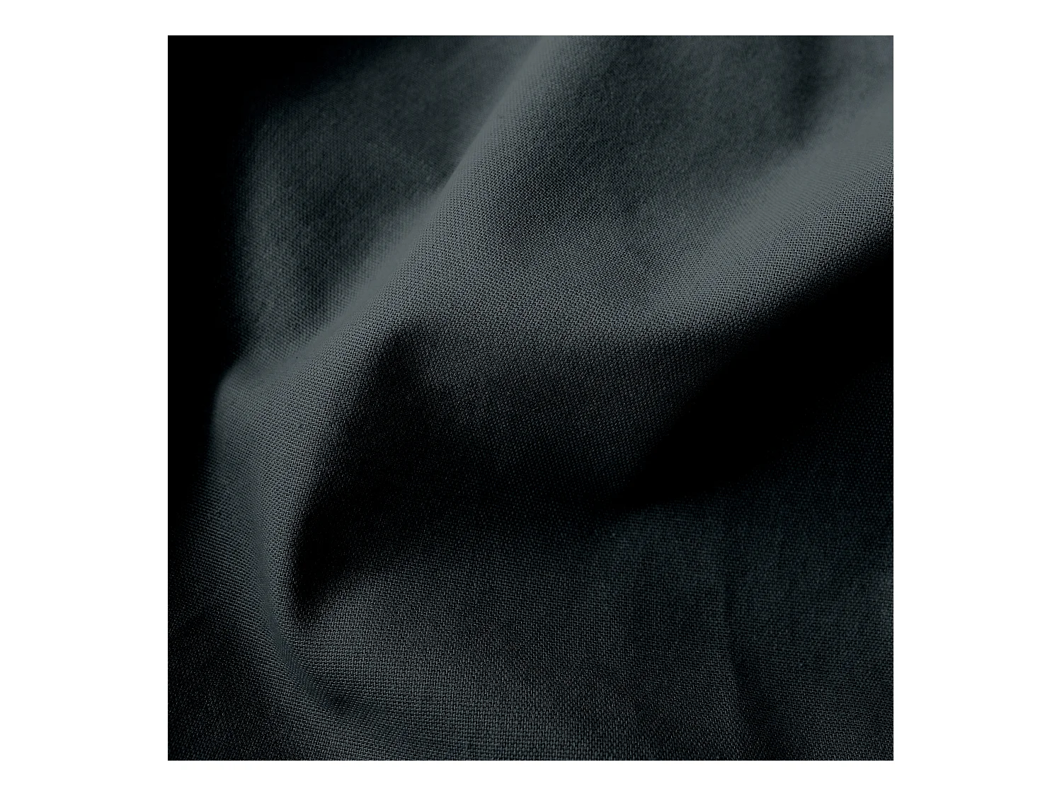 Lot de 2 coussins bohème, rectangulaire 50x70 cm, gris foncé, 100% coton, collection Panama