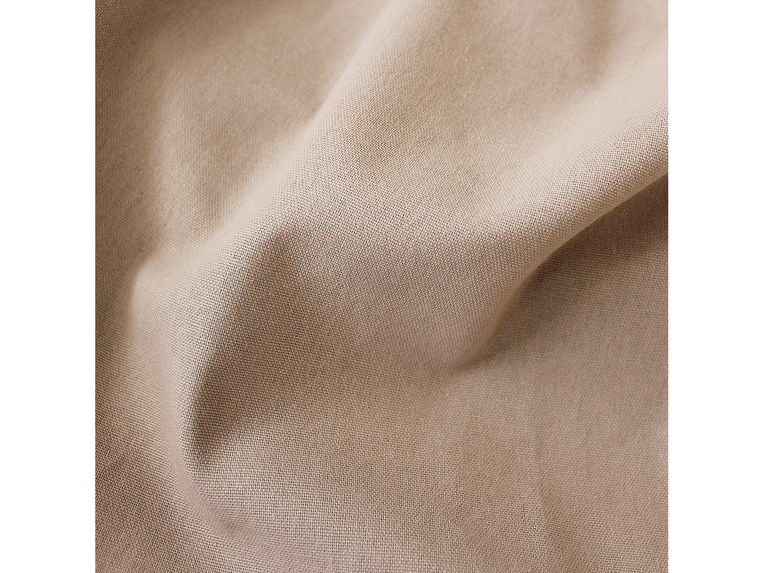 Lot de 4 Galettes Piquées, ronde 38cm, Avec nouettes, 100% coton, Collection Panama, CMADECO - Beige