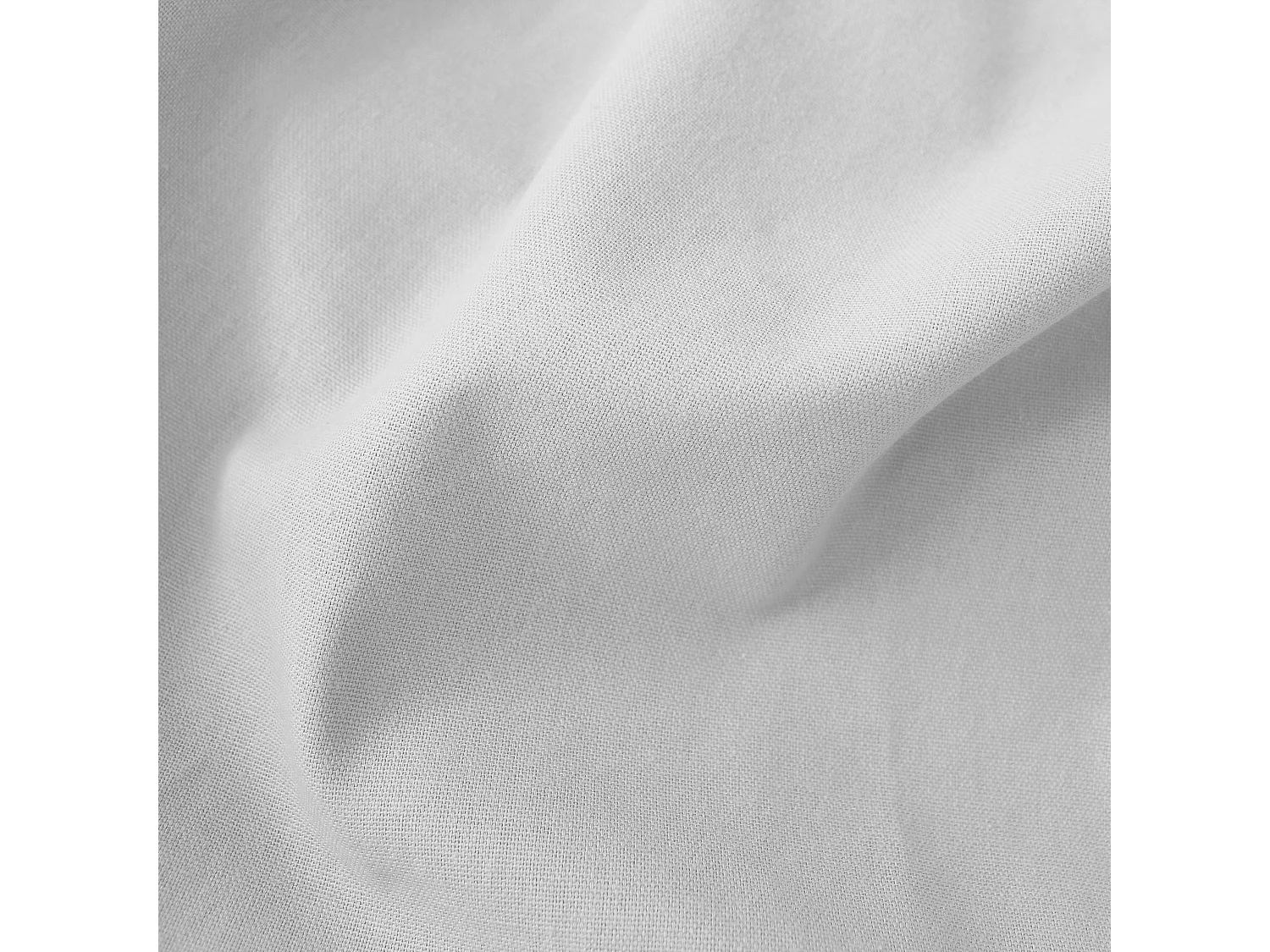 Lot de 6 galettes piquées, carré 38x38cm, blanc, avec nouettes, 100% coton, collection Panama