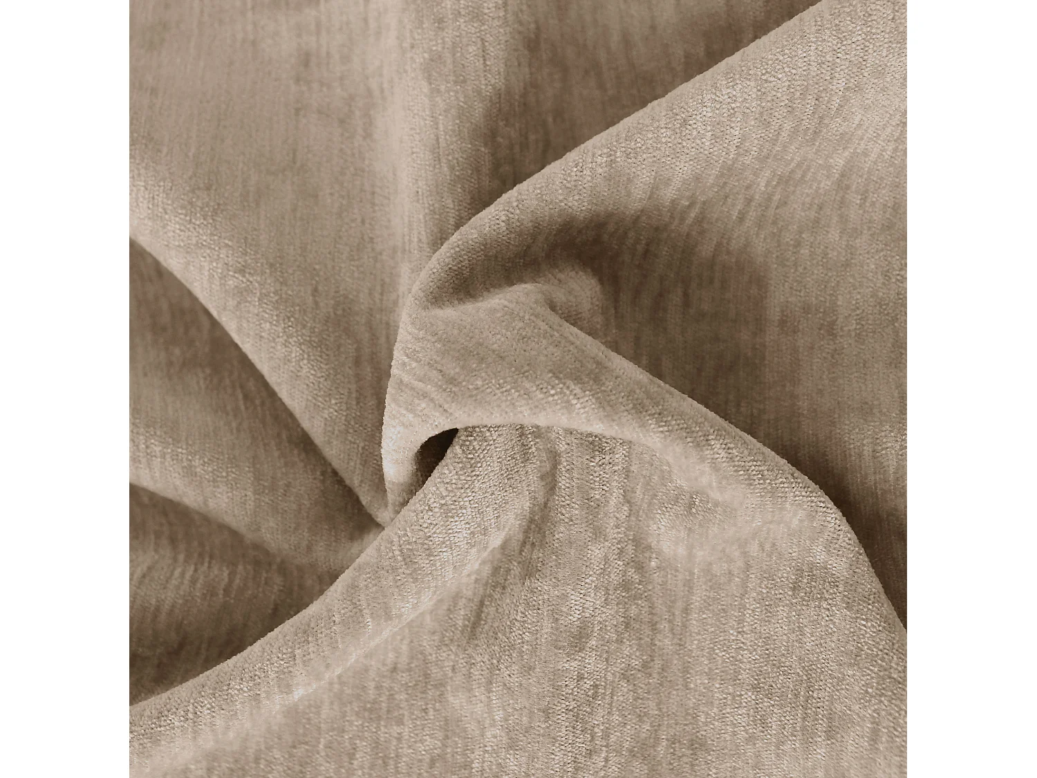 Lot de 2 Rideaux Thermique avec Œillets, Grande Hauteur, 140x260cm, Velours, Collection Velvet, CMADECO - Beige
