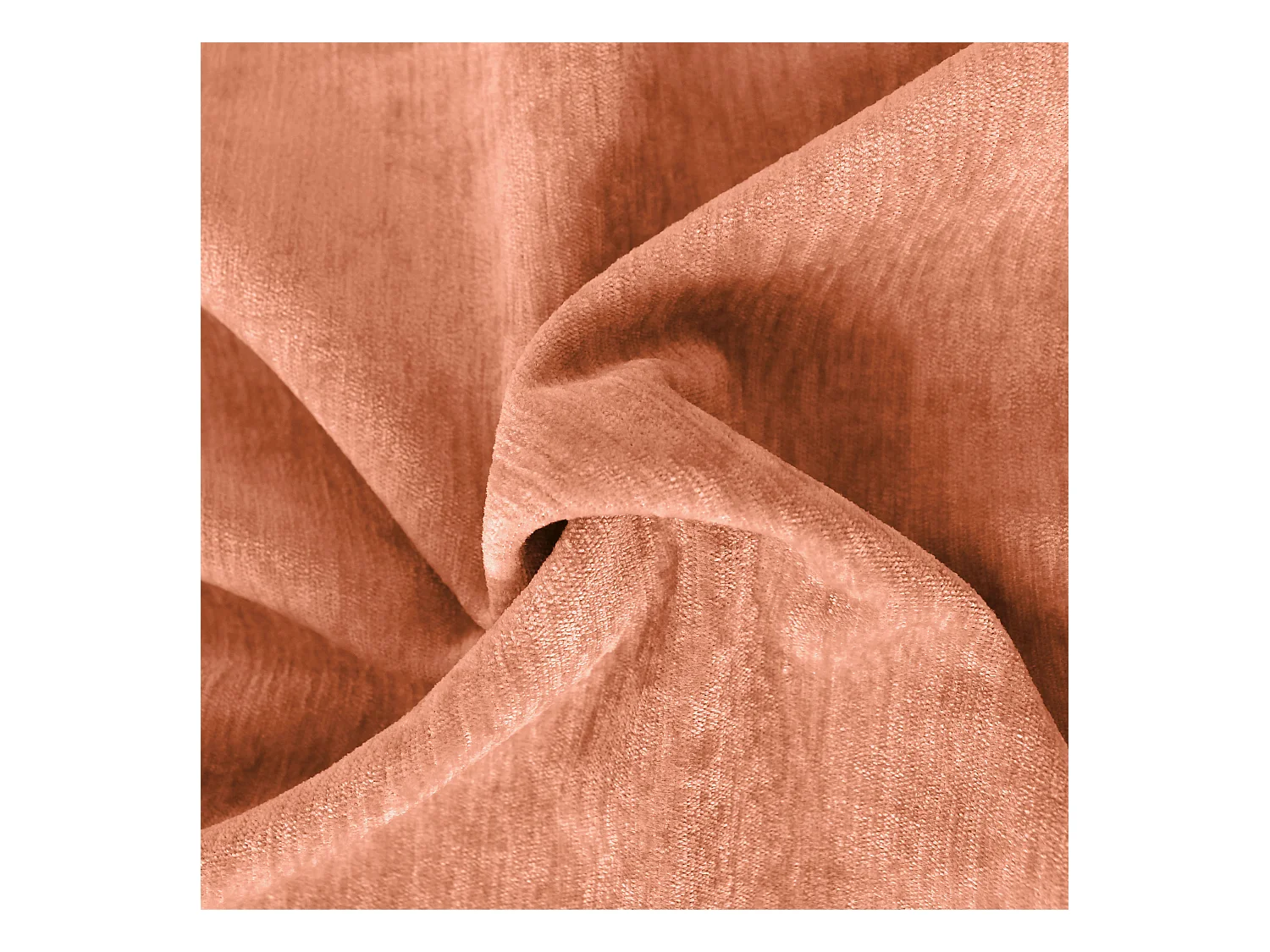 Lot de 2 Rideaux Thermique avec Œillets, Orange Cuivre, Grande Hauteur, 140x260cm, Velours, Collection Velvet