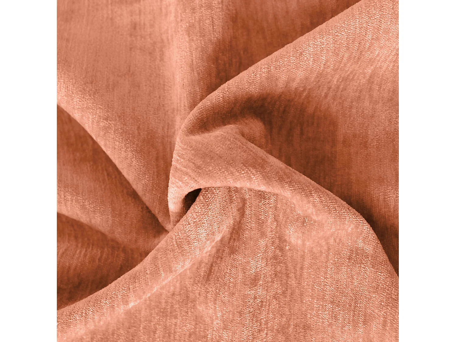 Lot de 2 Rideaux Thermique avec Œillets, Orange Cuivre, Grande Hauteur, 140x260cm, Velours, Collection Velvet