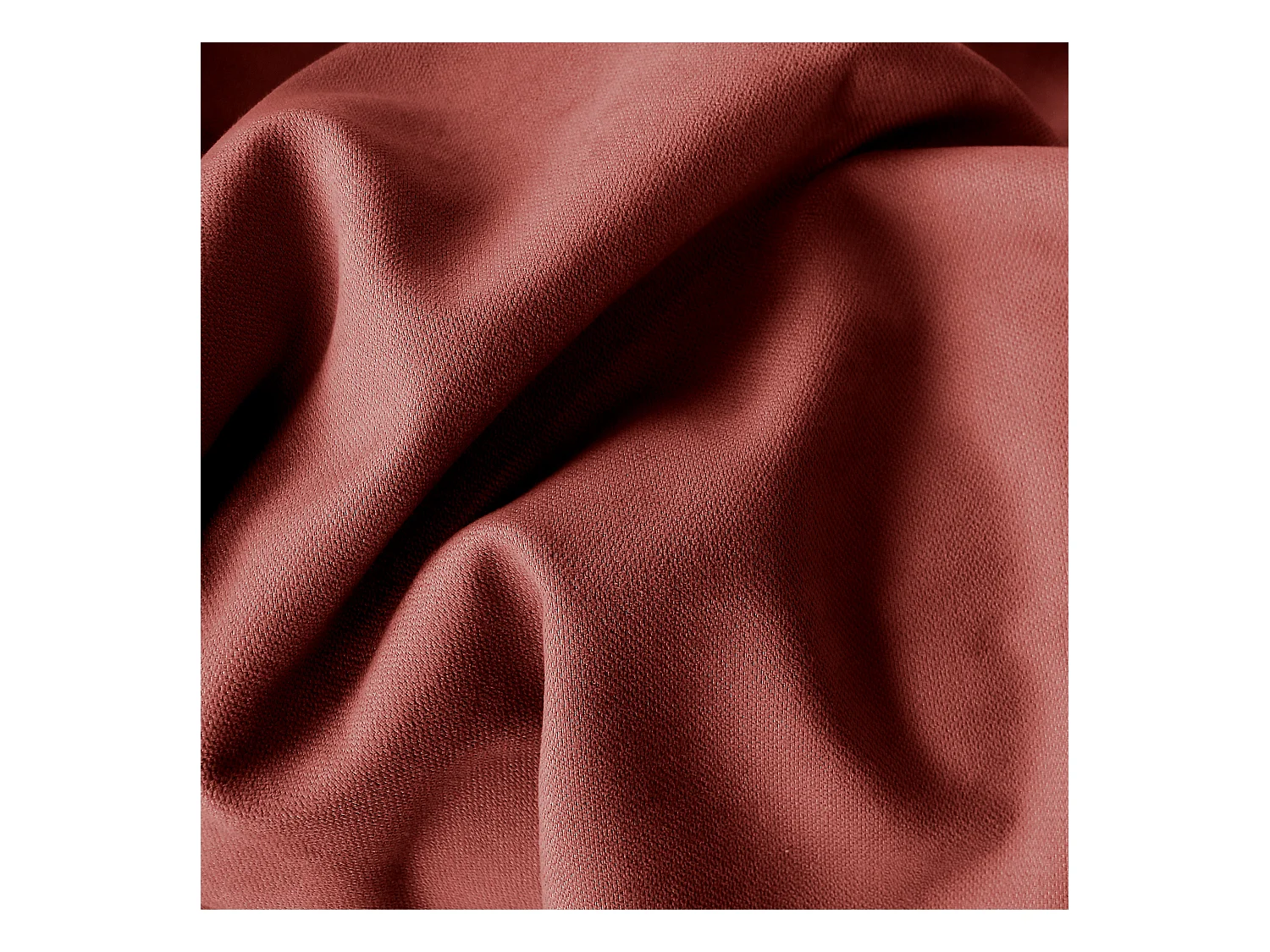 2 rideaux thermique à œillets, terre cuite, 135x240cm, doublure polaire, collection Nordica