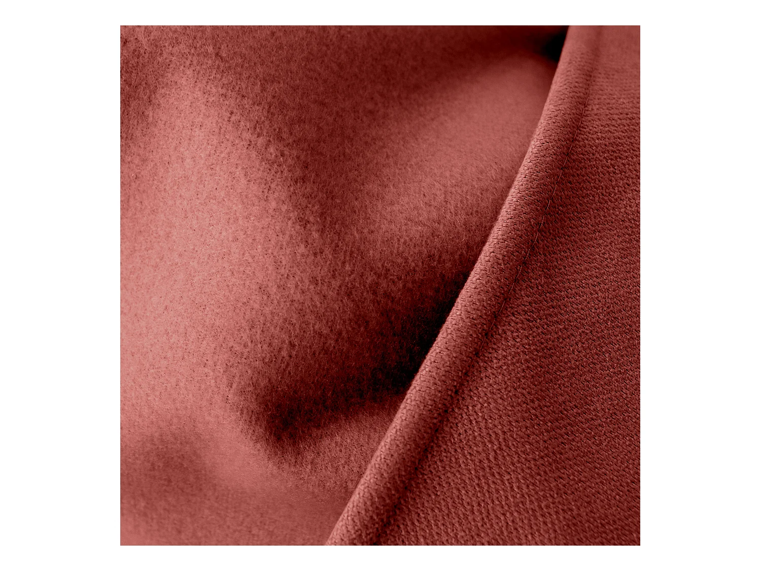 2 rideaux thermique à œillets, terre cuite, 135x240cm, doublure polaire, collection Nordica