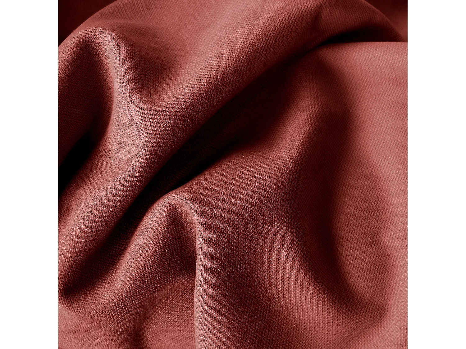 2 rideaux thermique à œillets, terre cuite, 135x240cm, doublure polaire, collection Nordica