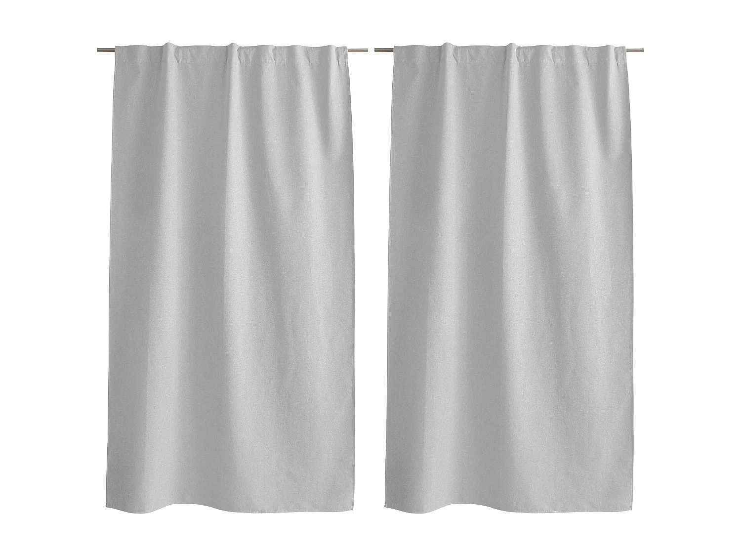 Set van 2 gordijnen, 100% verduisterend, 140x240cm, wit, verborgen poten, Eclipse collectie