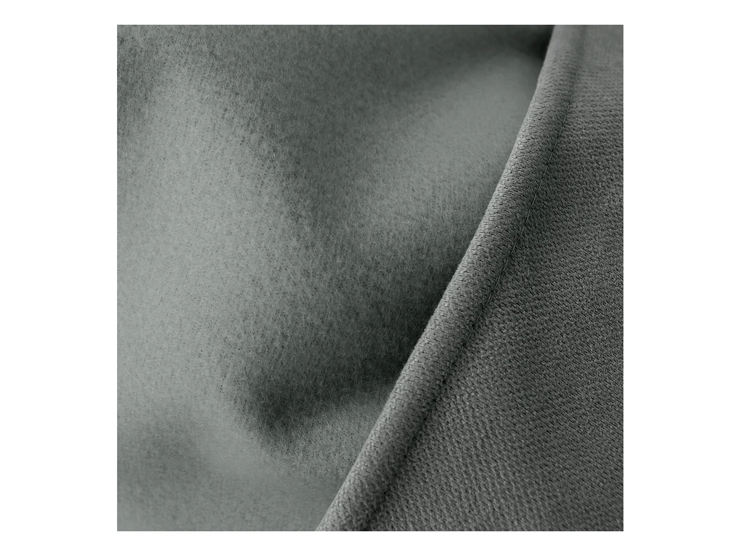 2 rideaux thermique à œillets, gris béton, 135x240cm, doublure polaire, collection Nordica