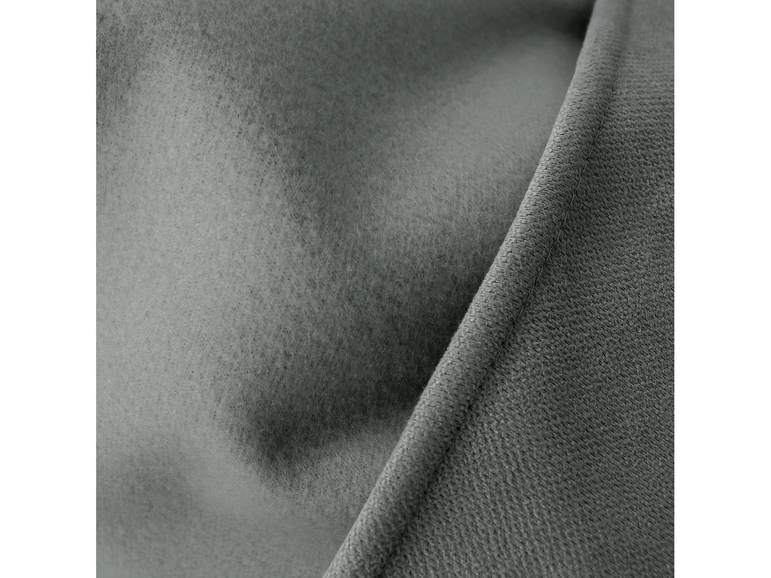 2 rideaux thermique à œillets, gris béton, 135x240cm, doublure polaire, collection Nordica