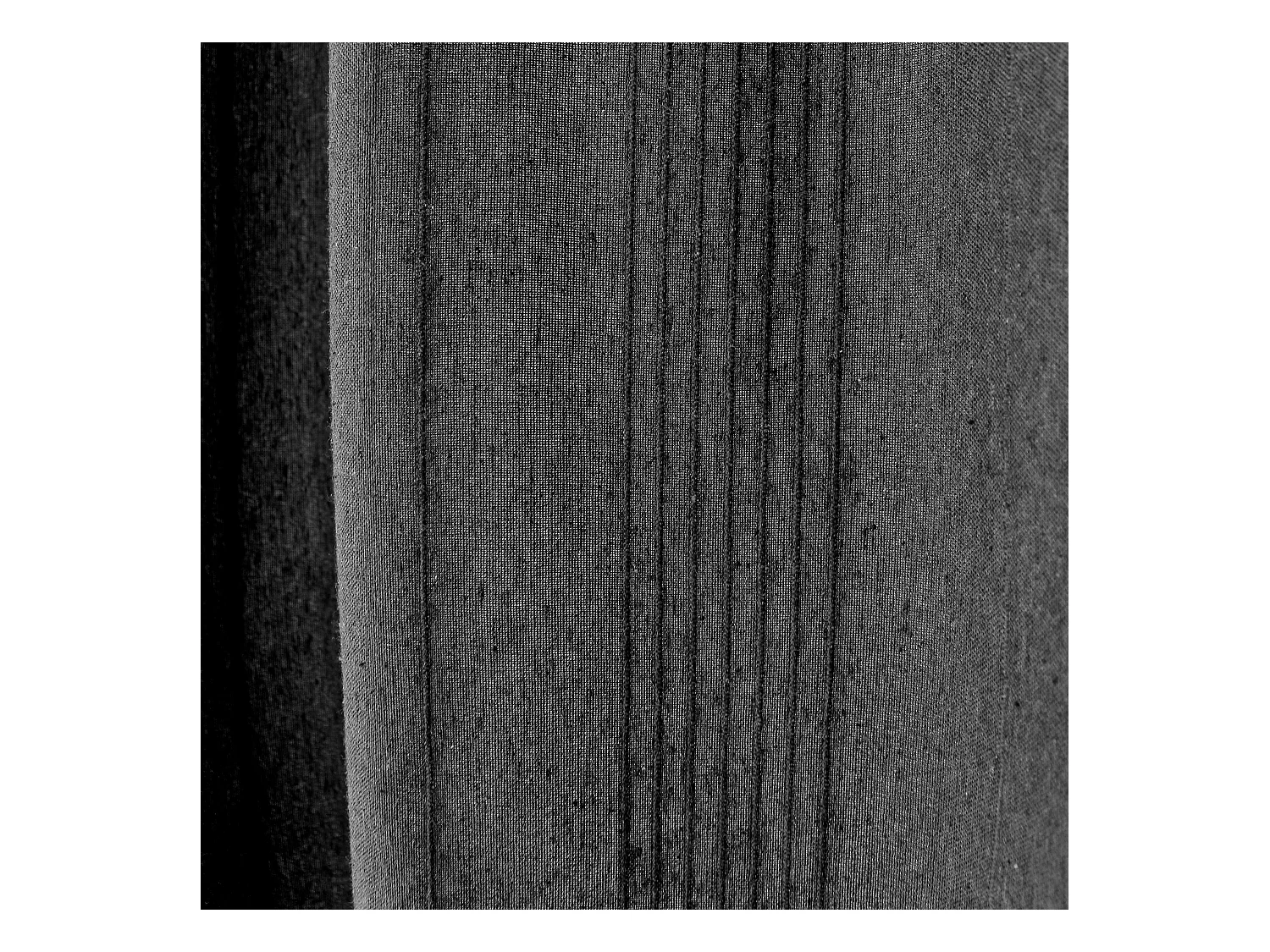 Lot de 2 rideaux à oeillets, 140x240cm, anthracite, coton recyclé, collection Bombay