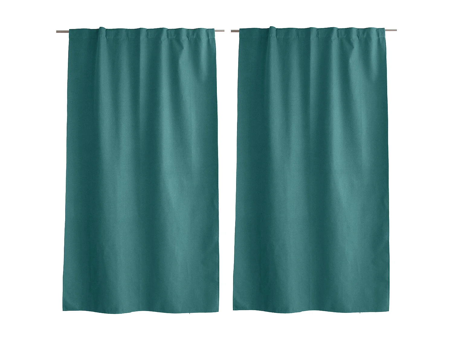 Set van 2 gordijnen, 100% verduisterend, 140x240cm, groen, verborgen poten, Eclipse collectie