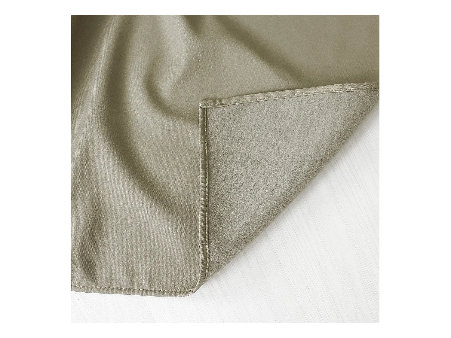 Lot de 2 rideaux thermique avec oeillets, beige naturel, 135x240cm, collection Glacier