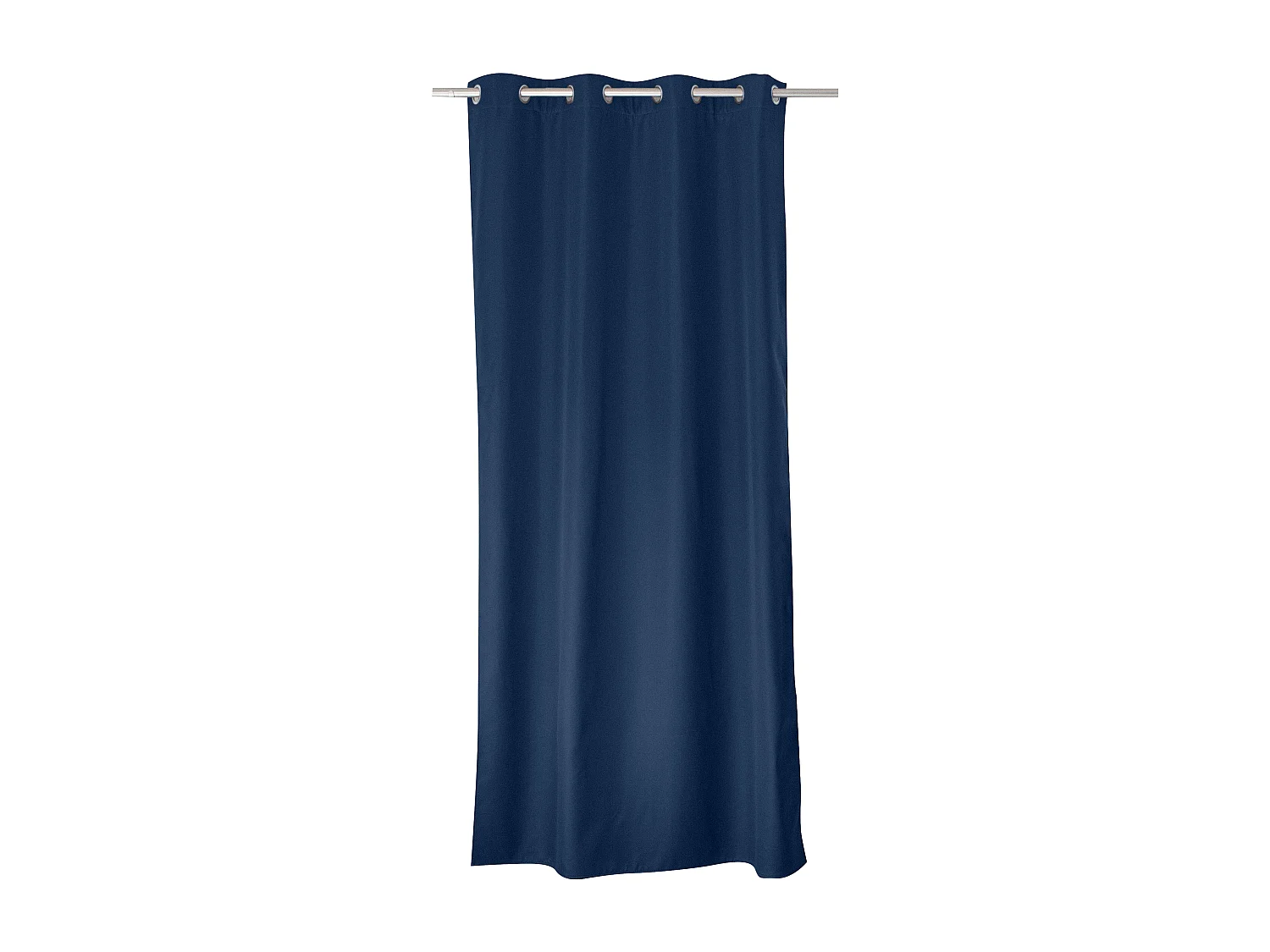 Lot de 2 rideaux thermique avec oeillets, bleu marine, 140x240cm, 100% polyester, collection Glacier
