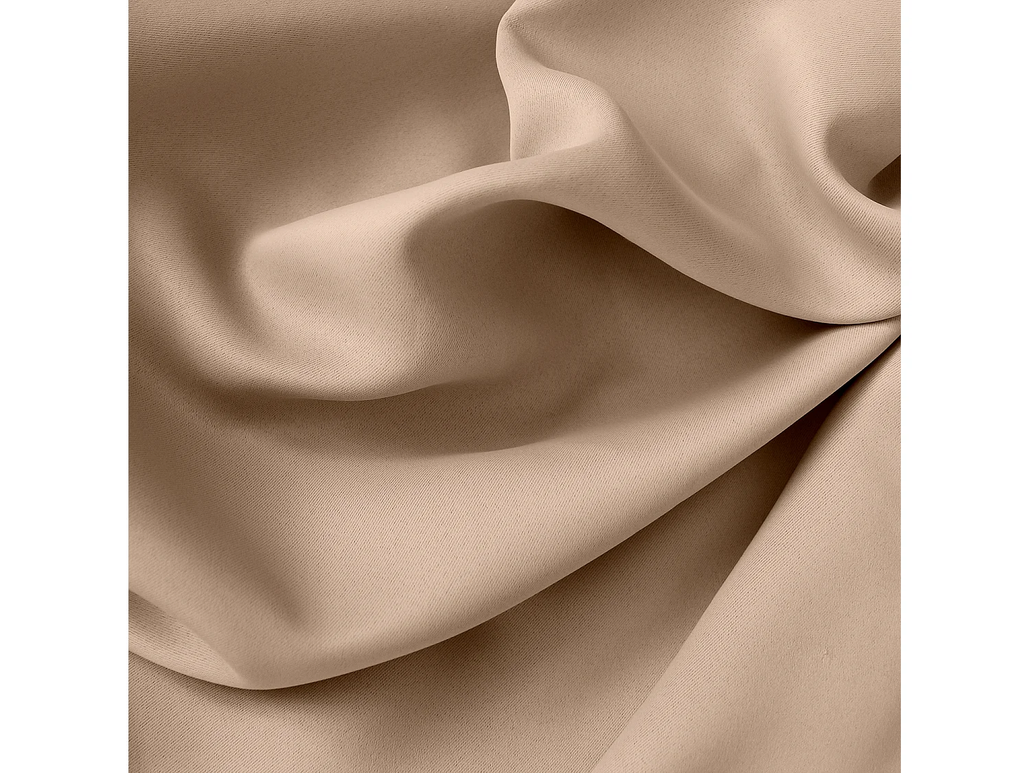 2 verduisterende gordijnen met zeilringen, naturel beige, 140x240cm, 100% polyester, Reglisse collectie