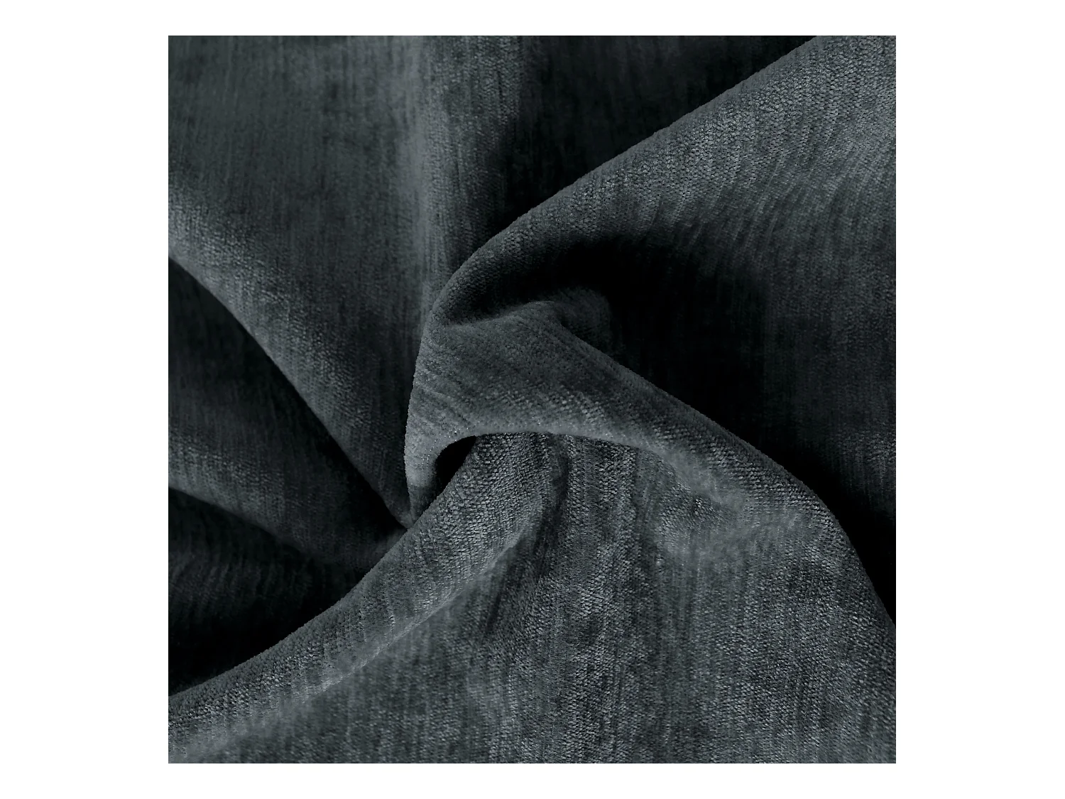 Lot de 2 Rideaux Thermique avec Œillets, Gris Foncé, Grande Hauteur, 140x260cm, Velours, Collection Velvet