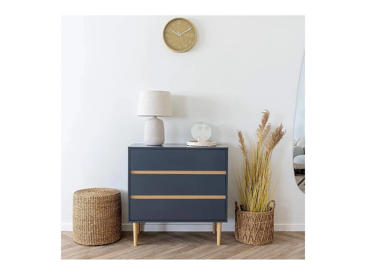 RIVALIA - Pouf en jonc de mer naturel tressé Ø40cm