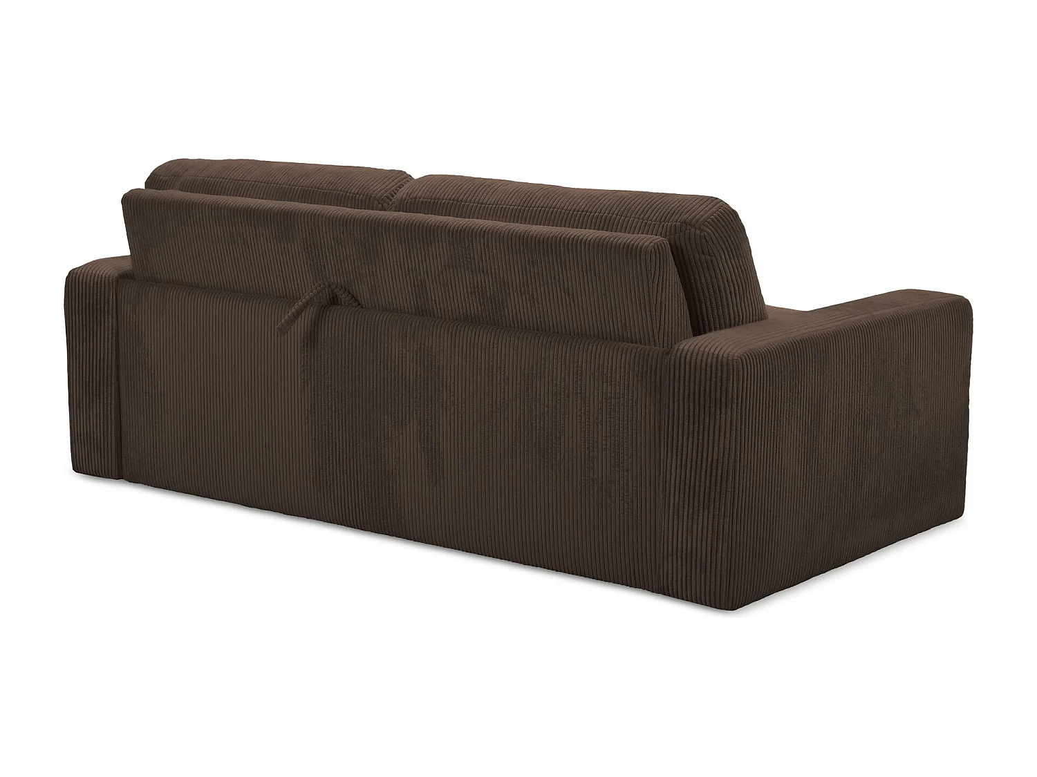 Canapé 3 places convertible en Velours côtelé - choolat - NONA