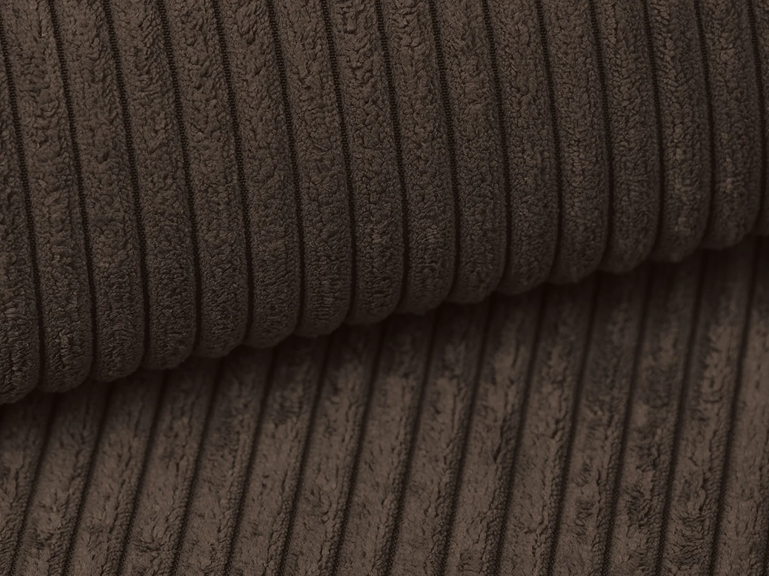 Canapé 3 places convertible en Velours côtelé - choolat - NONA