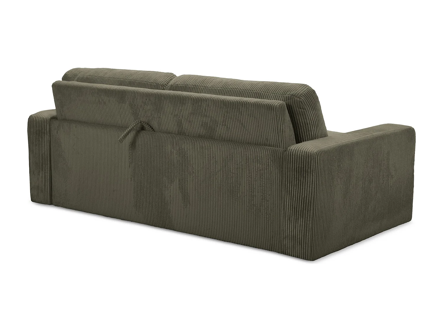 3-Sitzer Sofa mit Schlaffunktion - - Cord - Olive - NONA