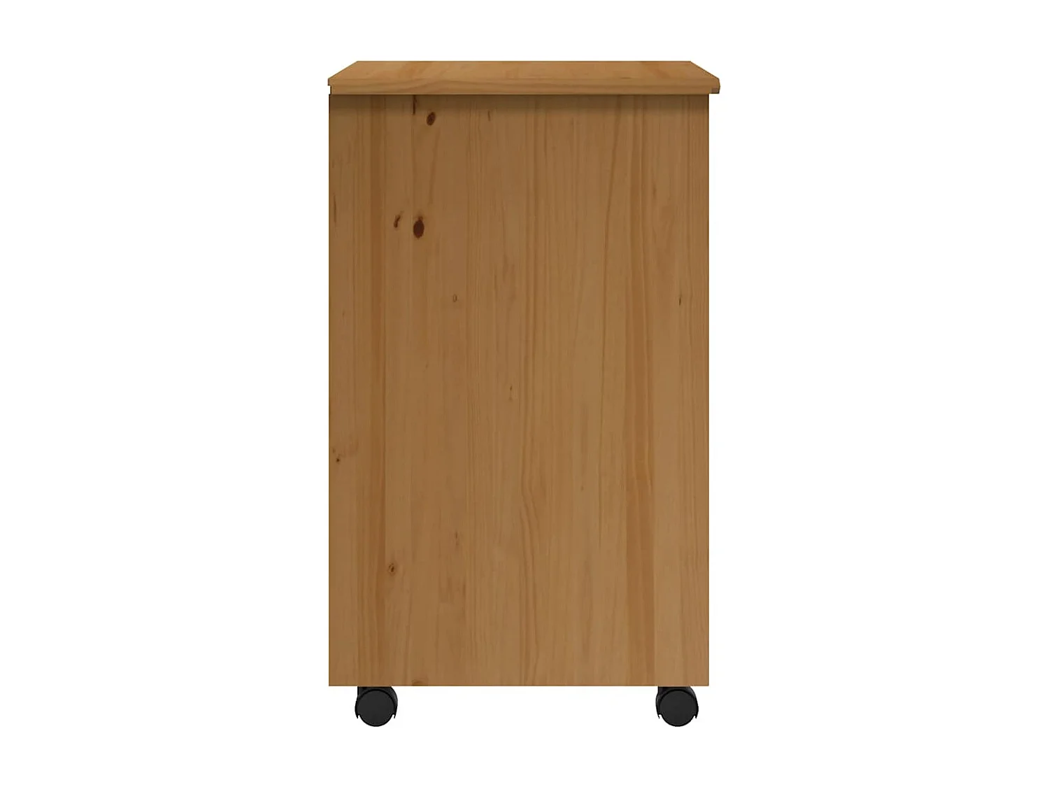 Rollschrank mit Schubladen MOSS Honigbraun Massivholz Kiefer