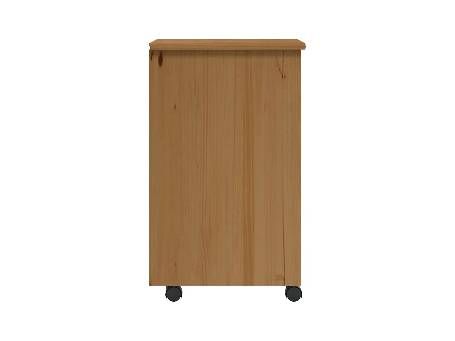 Szafka na kółkach z szufladami MOSS z litego drewna sosnowego - Brązowy Miód - 6 szuflad