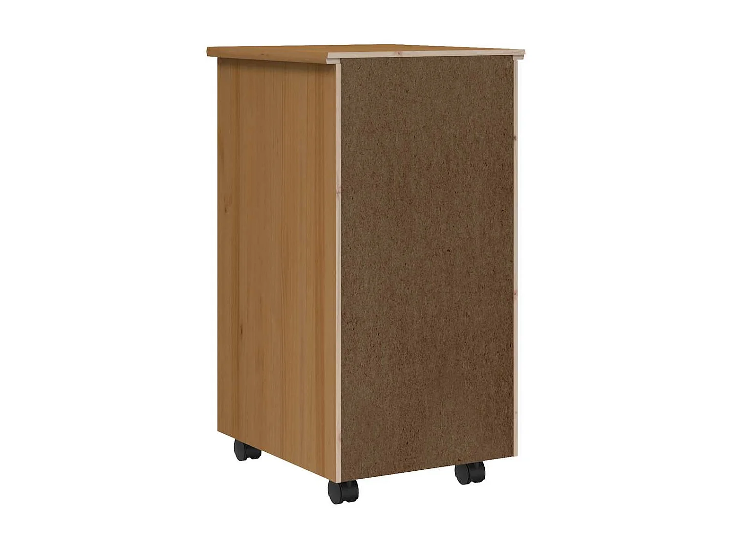 Rollschrank mit Schubladen MOSS Honigbraun Massivholz Kiefer