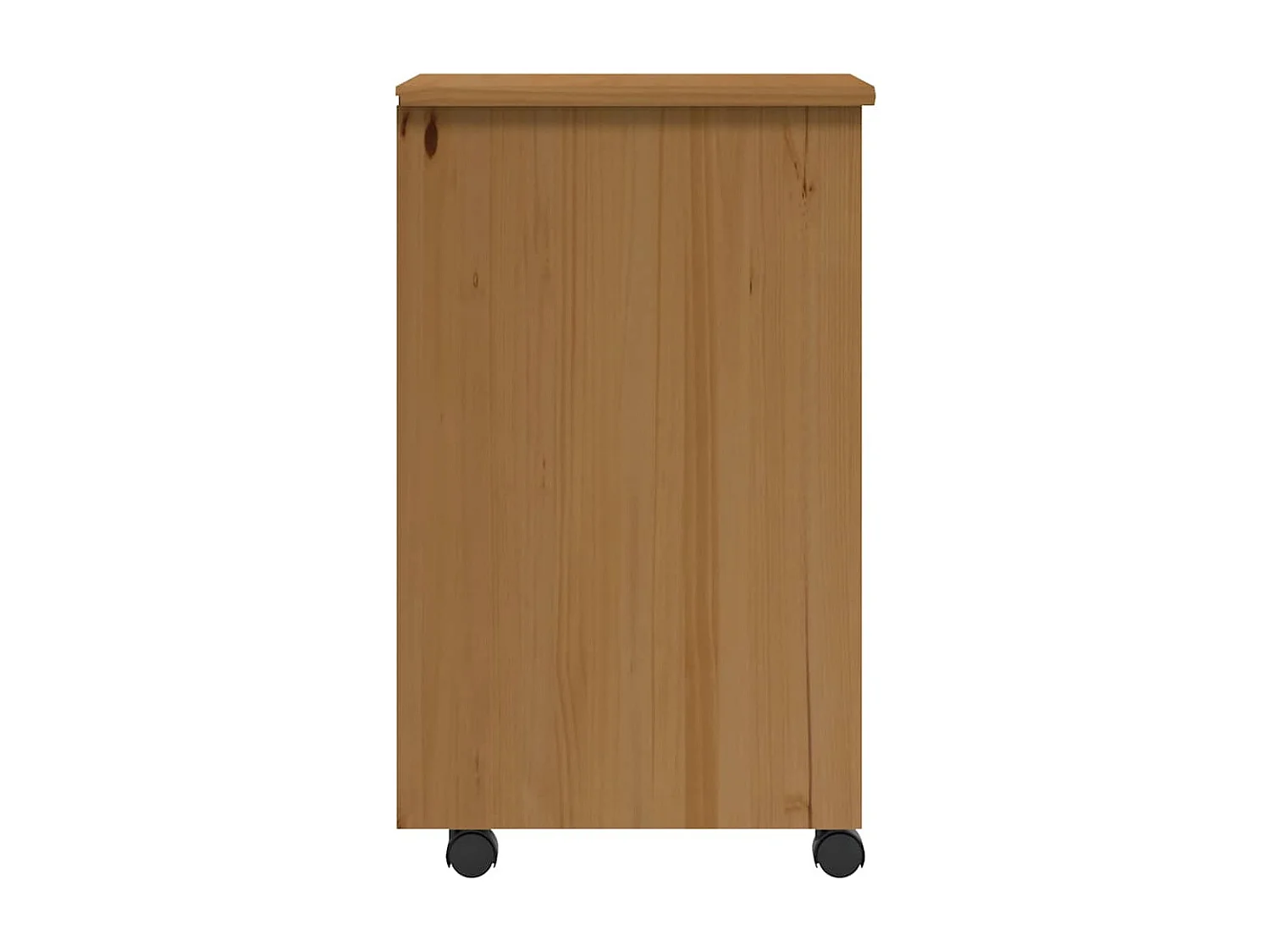 Rollschrank mit Schubladen MOSS Honigbraun Massivholz Kiefer