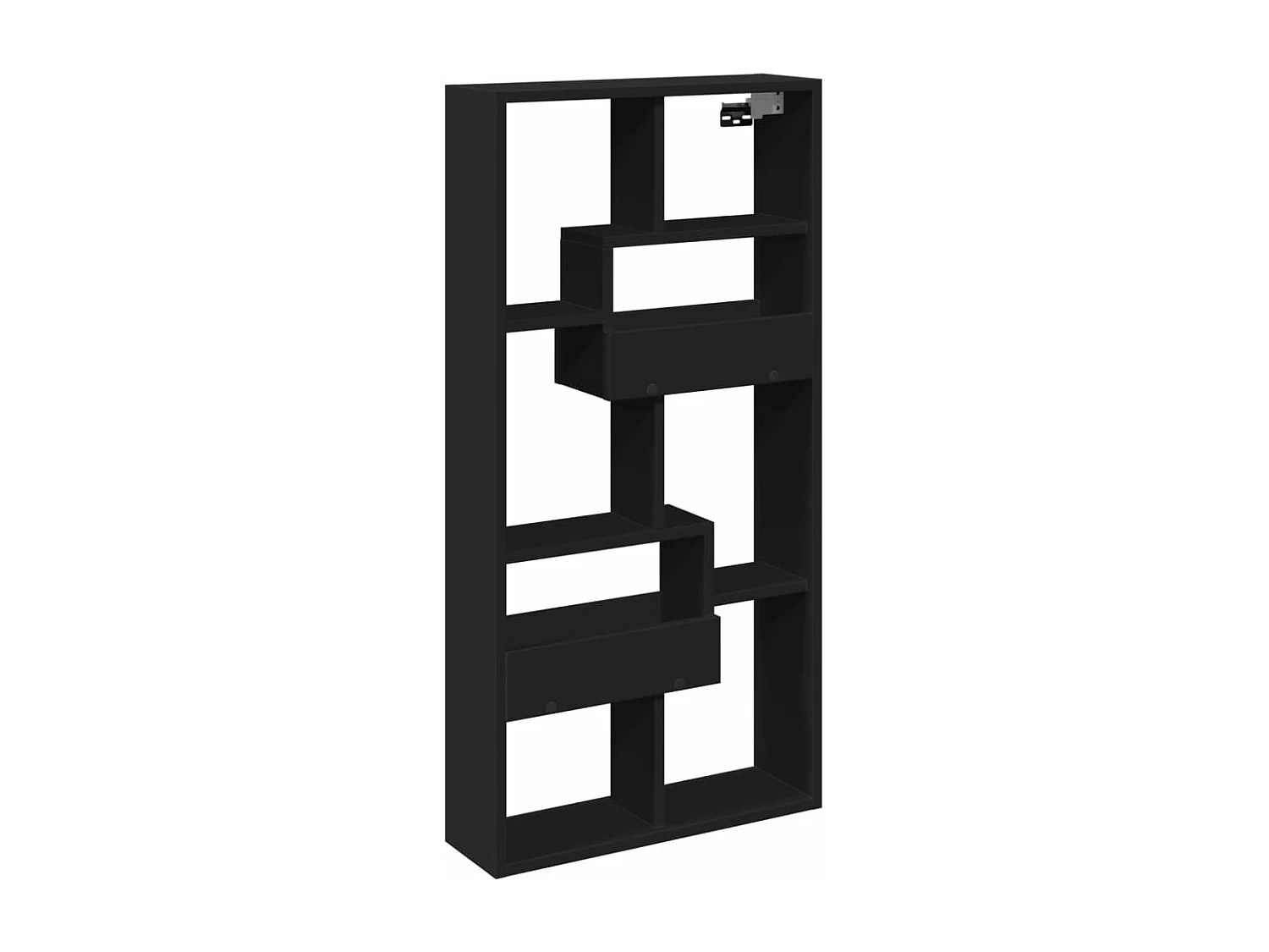 Armoire murale noir 50x15x100 cm bois d'ingénierie