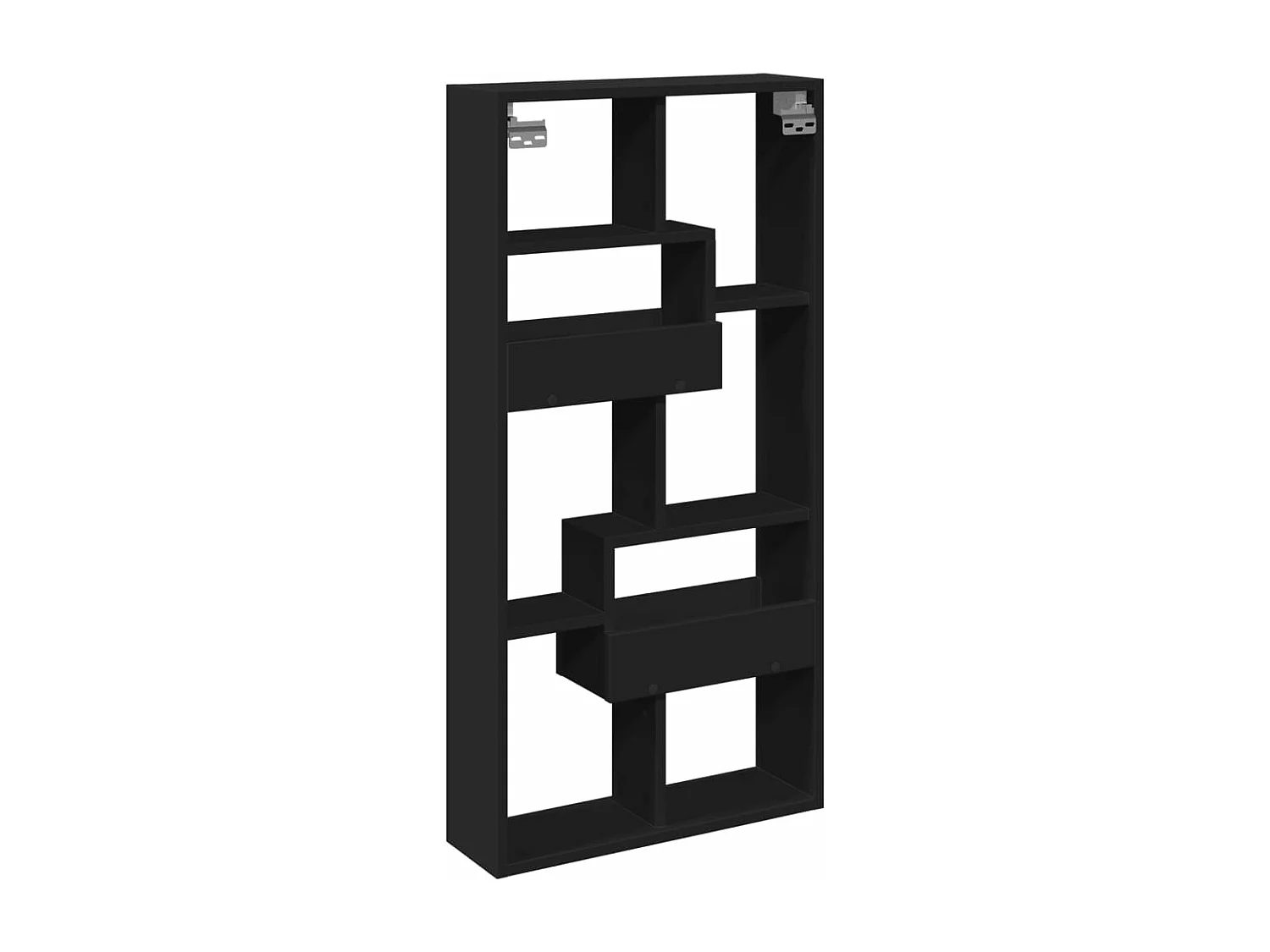 Armoire murale noir 50x15x100 cm bois d'ingénierie