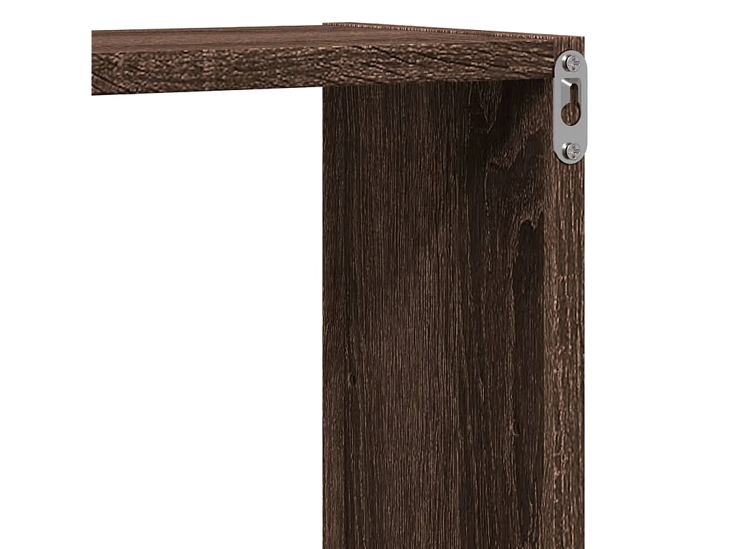 Étagère murale chêne marron 96x18x60 cm bois d'ingénierie