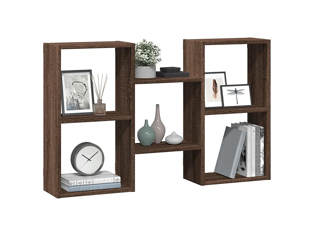 Étagère murale chêne marron 96x18x60 cm bois d'ingénierie