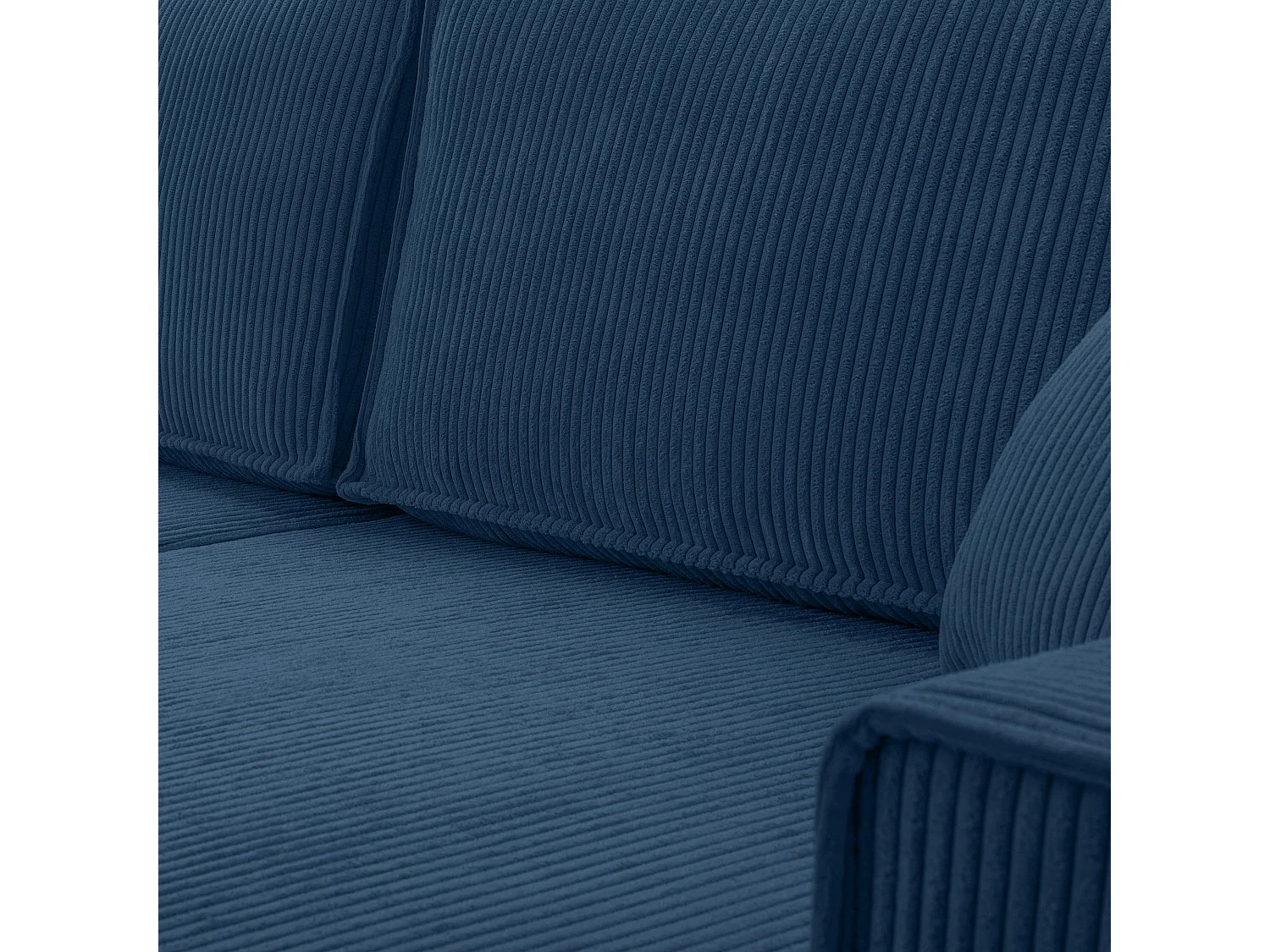 AX LIVING Cedria blauwe hoekbank U vorm – 389 cm met slaapfunctie