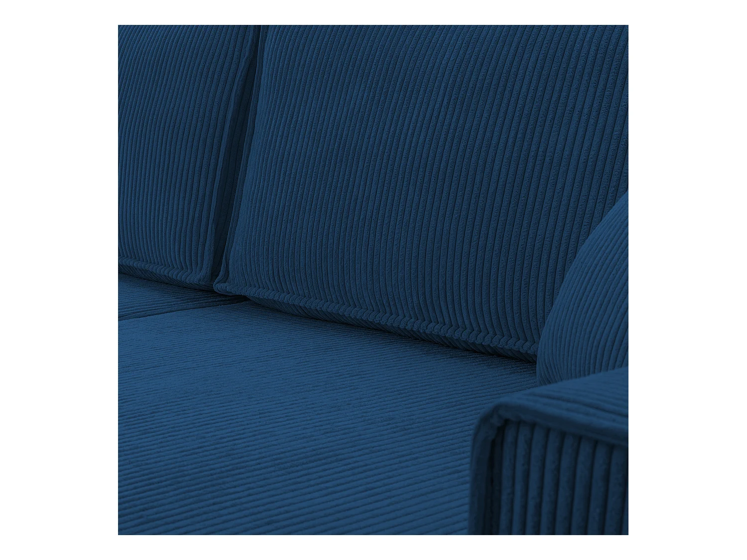 AX LIVING Cedria blauwe hoekbank U vorm – 389 cm met slaapfunctie