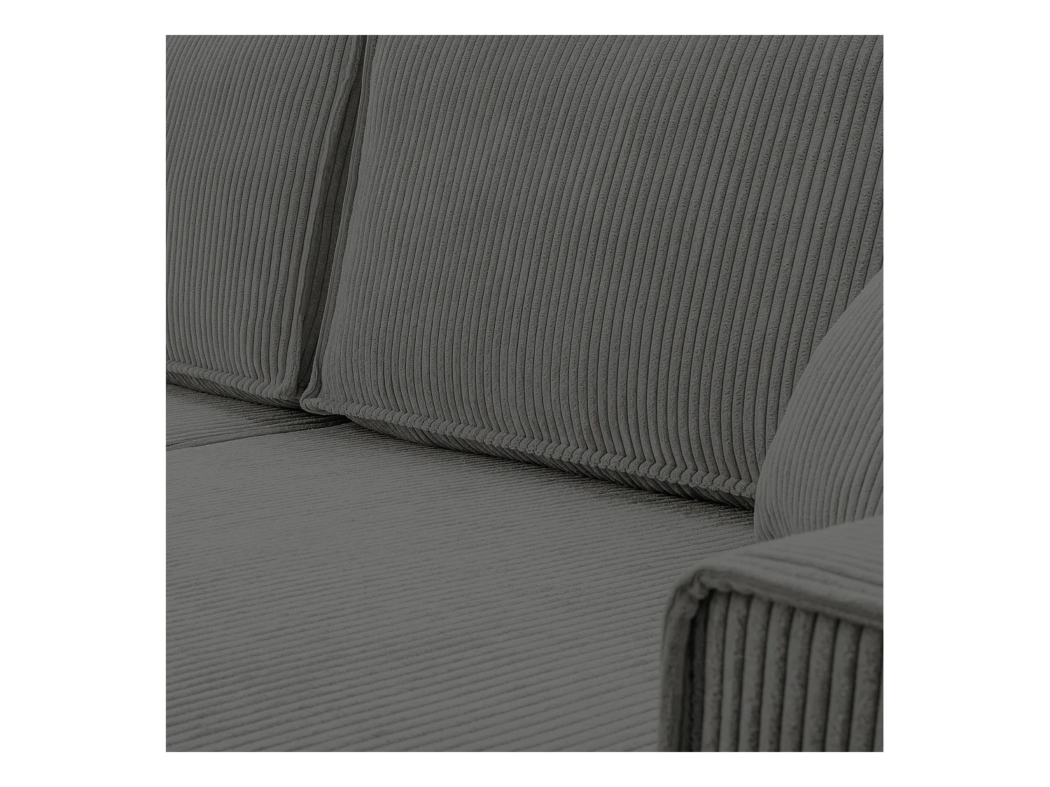 AX LIVING Grau Sofa U Form mit Schlaffunktion Cedria U Wohnlandschaft