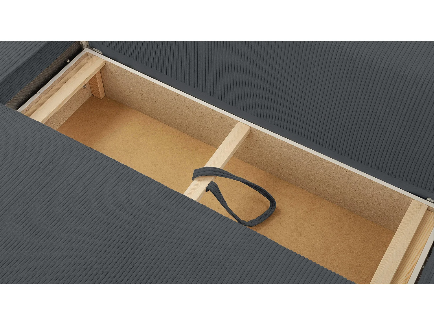 AX LIVING Canapé panoramique Cedria U – 389 cm gris avec fonction lit