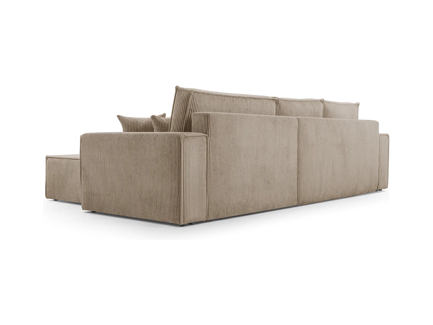 AX LIVING Cedria beige hoekbank in L-vorm – 287 cm met slaapfunctie