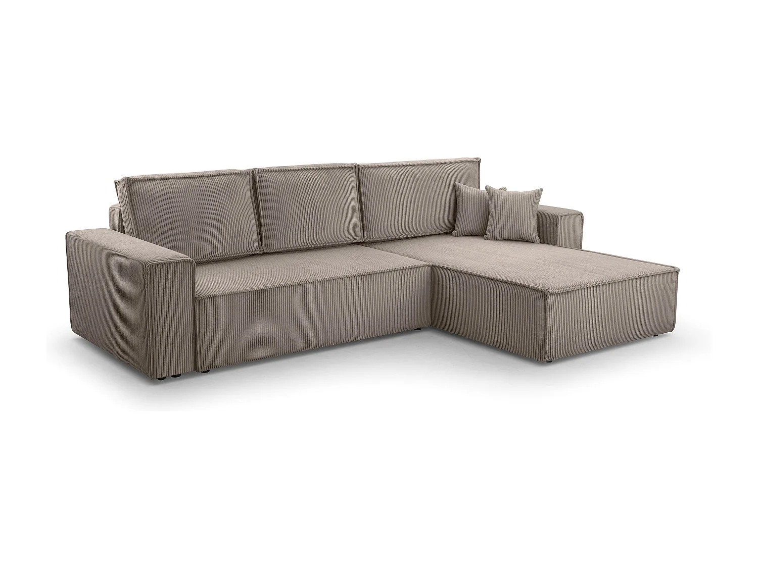 AX LIVING Cedria beige hoekbank in L-vorm – 287 cm met slaapfunctie